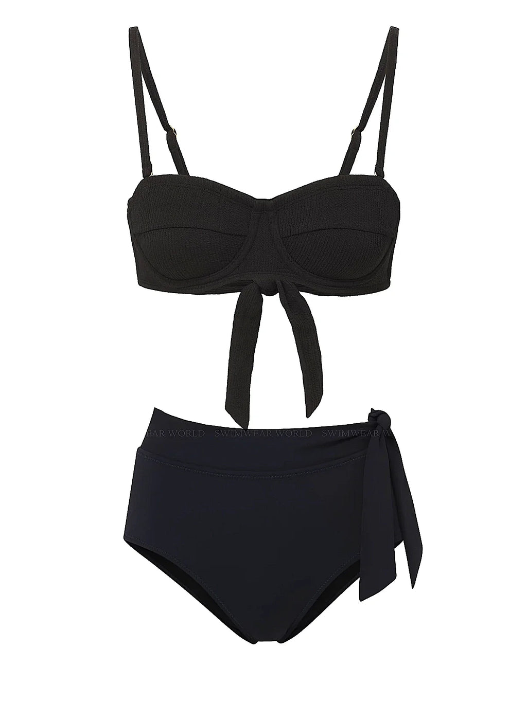Nellie-Side Tie High Waist Bikini
