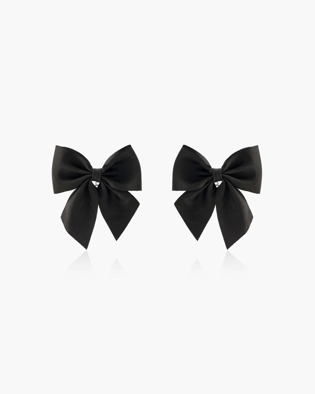 Black Bow Earrings