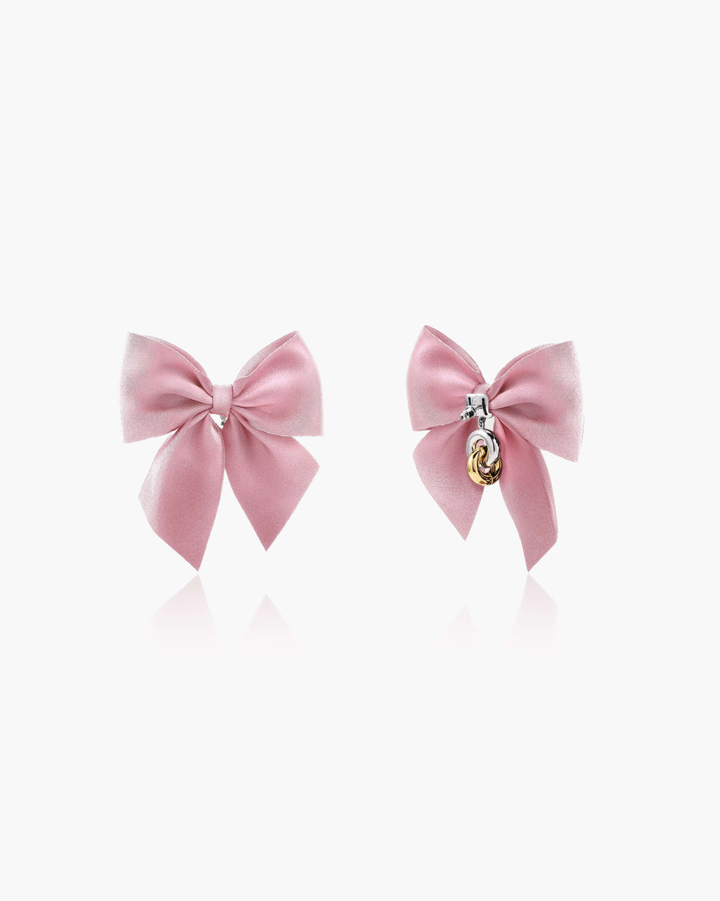 Pink Bow Earrings
