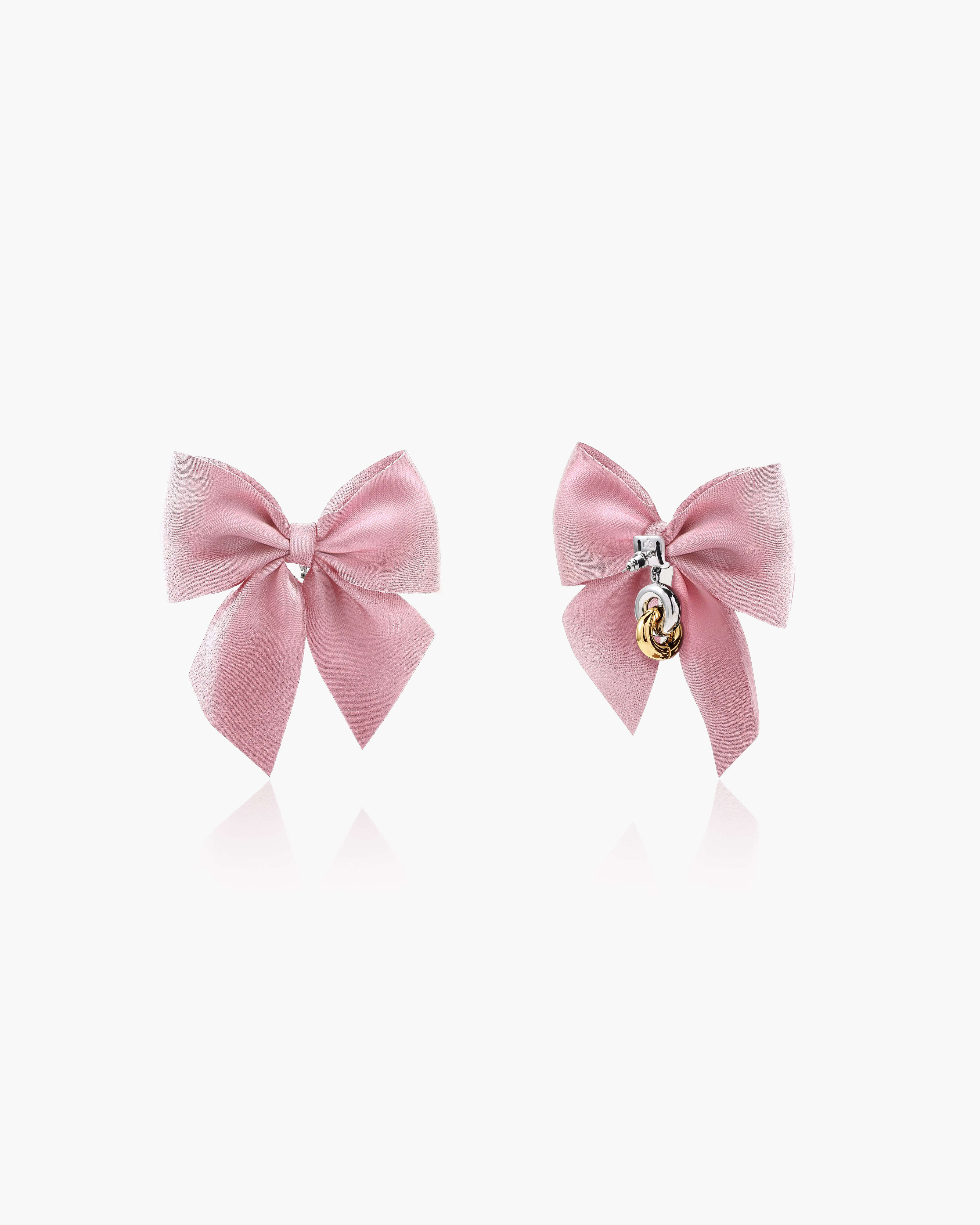 Pink Bow Earrings